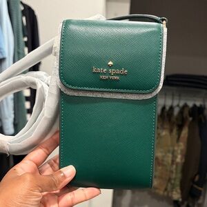 Kate Spade Emerald Green Phone Crossbody